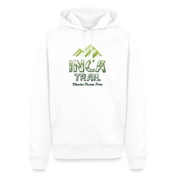 Inca Pfad - Machu Picchu - Peru - Männer Premium Bio Hoodie - Weiß - Vorne - Nico (187cm)