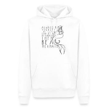 Mermaid - Männer Premium Bio Hoodie - Weiß - Vorne - Nico (187cm)