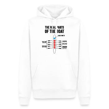 Aviron aviron bateau dragon cadeau - Sweat à capuche Premium bio Homme - blanc - Devant - Nico (187cm)