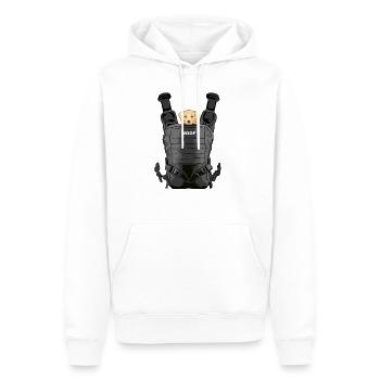 Costume de chien, cadeau drôle d'Halloween pour les fans - Sweat à capuche Premium bio Homme - blanc - Devant - Nico (187cm)