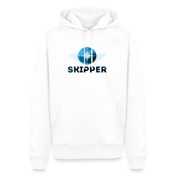 Skipper sailing sailing ship sailboat sailing ships - Men’s Premium Organic Hoodie - white - Front - Nico (187cm)