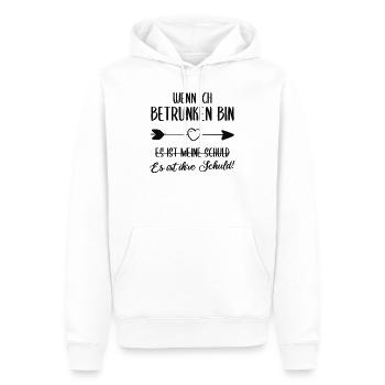 Freundin Betrunken Frauenabend Spruch Geschenk - Männer Premium Bio Hoodie - Weiß - Vorne - Nico (187cm)