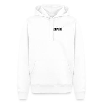 Sortie Rave Techno Music - Sweat à capuche Premium bio Homme - blanc - Devant - Nico (187cm)