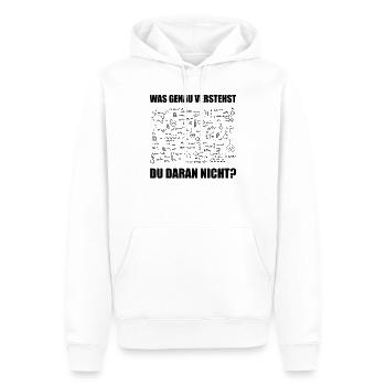 Laboratoire de chimie Chimiste Professeur de chimie Cadeau - Sweat à capuche Premium bio Homme - blanc - Devant - Nico (187cm)
