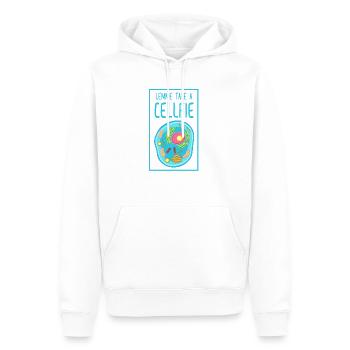 Biologie Cellfie Biologische Zelle - Männer Premium Bio Hoodie - Weiß - Vorne - Nico (187cm)