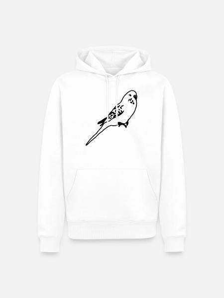 budgerigar - Men’s Premium Organic Hoodie - white