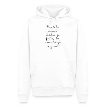 Ein toller Lehrer - Männer Premium Bio Hoodie - Weiß - Vorne - Nico (187cm)