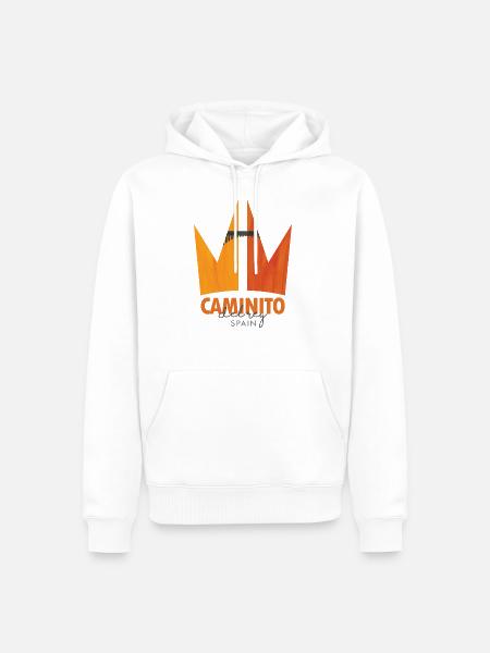 Caminito del rey - Spanien - Herre Premium økologisk hoodie - hvid