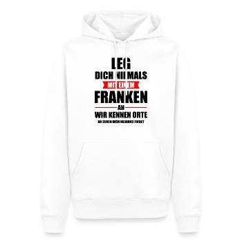 Franke Franken Fränkisch Oberbayern Opa Geschenk - Männer Premium Bio Hoodie - Weiß - Vorne - Nico (187cm)