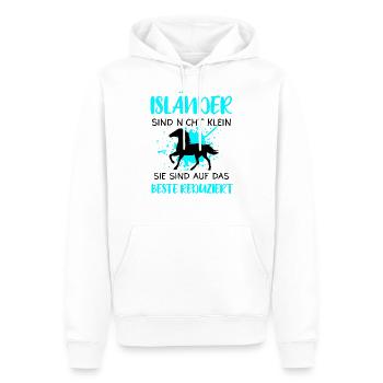 Islandpferd Isländer Pferd Pferde Lustig Geschenk - Männer Premium Bio Hoodie - Weiß - Vorne - Nico (187cm)