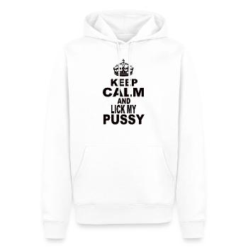 Domina - Sweat à capuche Premium bio Homme - blanc - Devant - Nico (187cm)