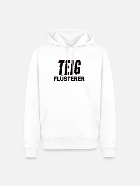 Teig Flüsterer - Männer Premium Bio Hoodie - Weiß