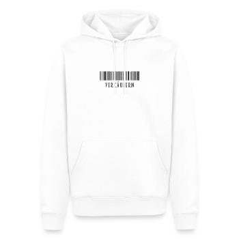Verkäuferin - Männer Premium Bio Hoodie - Weiß - Vorne - Nico (187cm)