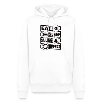 Segeln - Männer Premium Bio Hoodie - Weiß - Vorne - Nico (187cm)