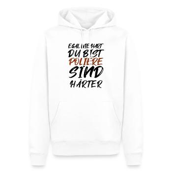 Polier / Baustellen Leiter - Männer Premium Bio Hoodie - Weiß - Vorne - Nico (187cm)
