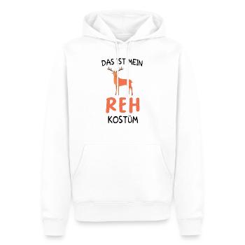Das ist mein Reh Kostüm - Männer Premium Bio Hoodie - Weiß - Vorne - Nico (187cm)
