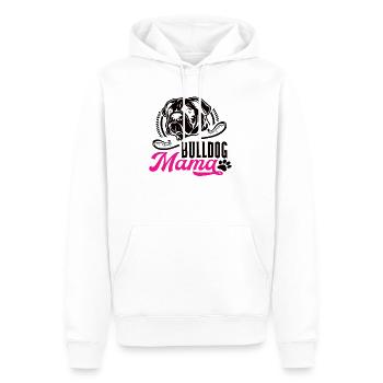Bulldog Mama - Männer Premium Bio Hoodie - Weiß - Vorne - Nico (187cm)