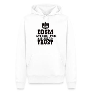 Ensemble bdsm - Sweat à capuche Premium bio Homme - blanc - Devant - Nico (187cm)