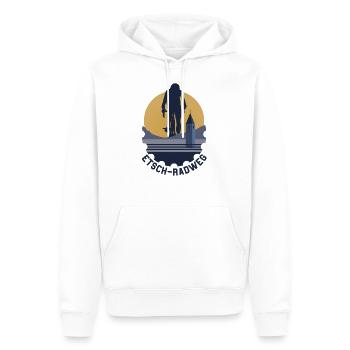 Etsch-Radweg - Männer Premium Bio Hoodie - Weiß - Vorne - Nico (187cm)