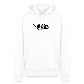 Hockey sur glace joueur de hockey sur glace hockey sur glace - Sweat à capuche Premium bio Homme - blanc - Devant - Nico (187cm)