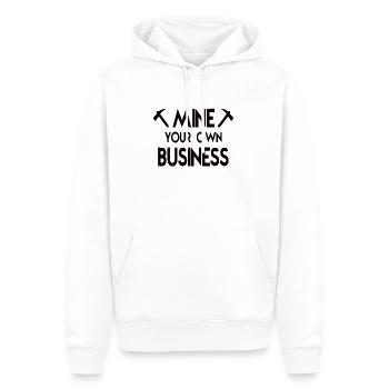 crypto mining - Männer Premium Bio Hoodie - Weiß - Vorne - Nico (187cm)
