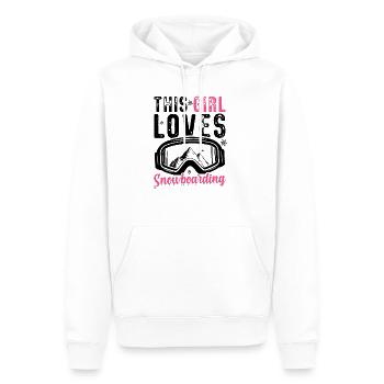Snowboarder | Snowboardurlaub Snowboard Geschenke - Männer Premium Bio Hoodie - Weiß - Vorne - Nico (187cm)