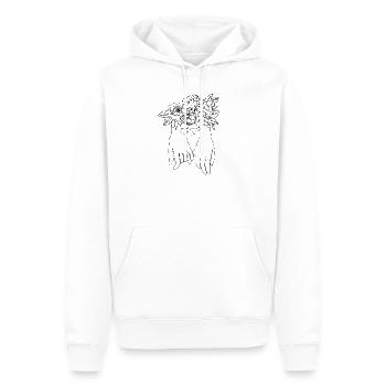 Zeichnung Freundschaft Hände Finger - Männer Premium Bio Hoodie - Weiß - Vorne - Nico (187cm)
