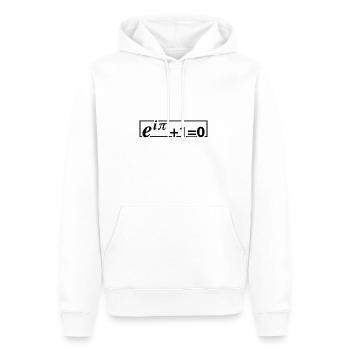 Mathématicien | Cadeau de mathématicien de professeur de mathématiques - Sweat à capuche Premium bio Homme - blanc - Devant - Nico (187cm)