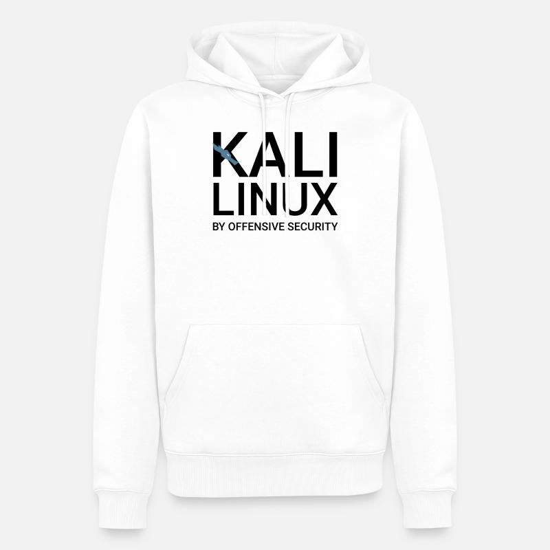 Kali Linux - Männer Premium Bio Hoodie - Weiß