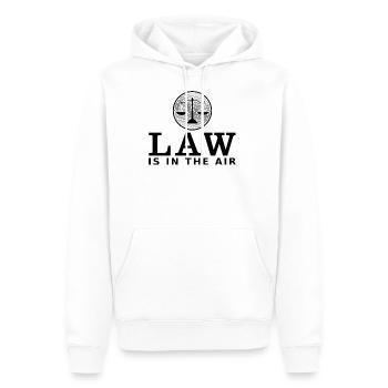 Droit des avocats | Cadeau de juge procureur juriste - Sweat à capuche Premium bio Homme - blanc - Devant - Nico (187cm)
