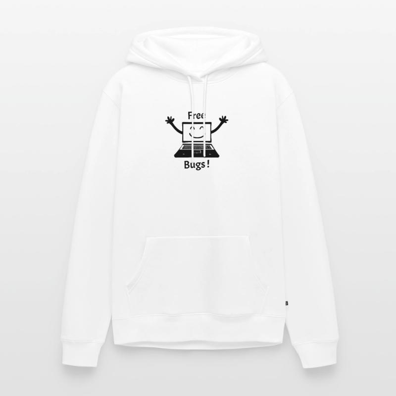 FREE BUGS! (computer, cuddle, hug, computer) Men’s Premium Organic Hoodie