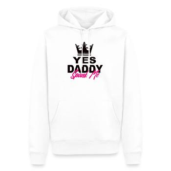 Ja Spank Me Daddy It's The Way I Learn - Männer Premium Bio Hoodie - Weiß - Vorne - Nico (187cm)