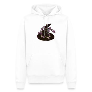 sorcière - Sweat à capuche Premium bio Homme - blanc - Devant - Nico (187cm)