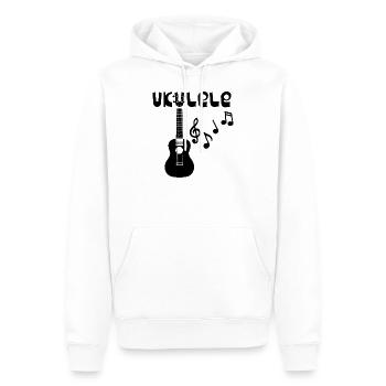 Ukulele Musician Gift Hawaii - Men’s Premium Organic Hoodie - white - Front - Nico (187cm)