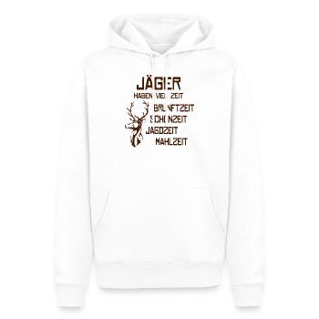 Jäger Geschenk Jagd Wildschwein Jägersmann - Männer Premium Bio Hoodie - Weiß - Vorne - Nico (187cm)