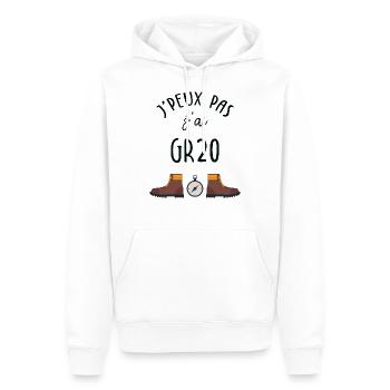 J'peux pas j'ai GR20 - Sweat à capuche Premium bio Homme - blanc - Devant - Nico (187cm)