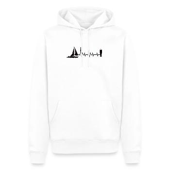 Segeln und Bier - Männer Premium Bio Hoodie - Weiß - Vorne - Nico (187cm)