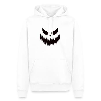Citrouille Halloween - Sweat à capuche Premium bio Homme - blanc - Devant - Nico (187cm)