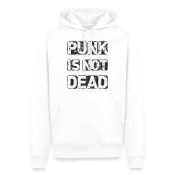 ErSa. Punk ist nicht tot - Männer Premium Bio Hoodie - Weiß - Vorne - Nico (187cm)