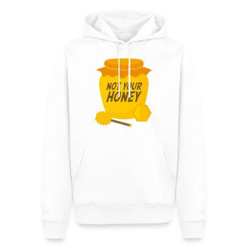 Nicht dein Honig - Männer Premium Bio Hoodie - Weiß - Vorne - Nico (187cm)