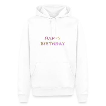 JAHRESTAG. ALLES GUTE ZUM GEBURTSTAG!. ALLES GUTE ZUM GEBURTSTAG!. - Männer Premium Bio Hoodie - Weiß - Vorne - Nico (187cm)