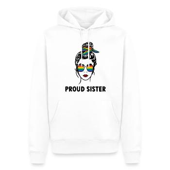 LGBT Stolze Schwester - Männer Premium Bio Hoodie - Weiß - Vorne - Nico (187cm)