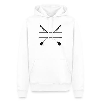 Wikingerpfeile Bogenschießen - Männer Premium Bio Hoodie - Weiß - Vorne - Nico (187cm)