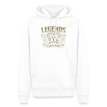Birthday 2006 Vintage Legends Premium - Men’s Premium Organic Hoodie - white - Front - Nico (187cm)