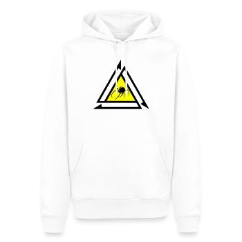 Araignée - Sweat à capuche Premium bio Homme - blanc - Devant - Nico (187cm)