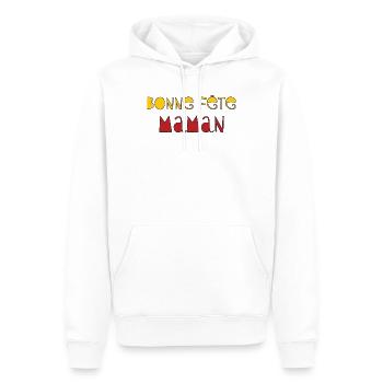 Happy Mother's Day - Mother's Day - Men’s Premium Organic Hoodie - white - Front - Nico (187cm)