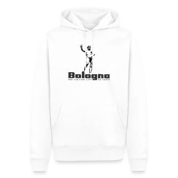 Bologna to Taste - Men’s Premium Organic Hoodie - white - Front - Nico (187cm)