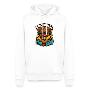 Rhodesian Dog - Men’s Premium Organic Hoodie - white - Front - Nico (187cm)