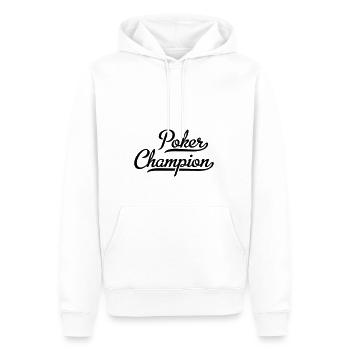Poker Champion - Sweat à capuche Premium bio Homme - blanc - Devant - Nico (187cm)