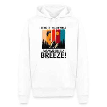 Paragliding Pilot Paraglider Adventures Breeze - Men’s Premium Organic Hoodie - white - Front - Nico (187cm)